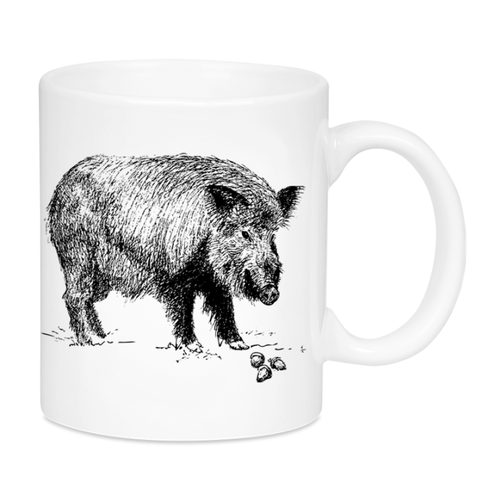 Kubek ceramiczny - Dzik