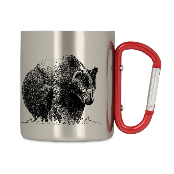 Kubek metalowy - Niedźwiedź