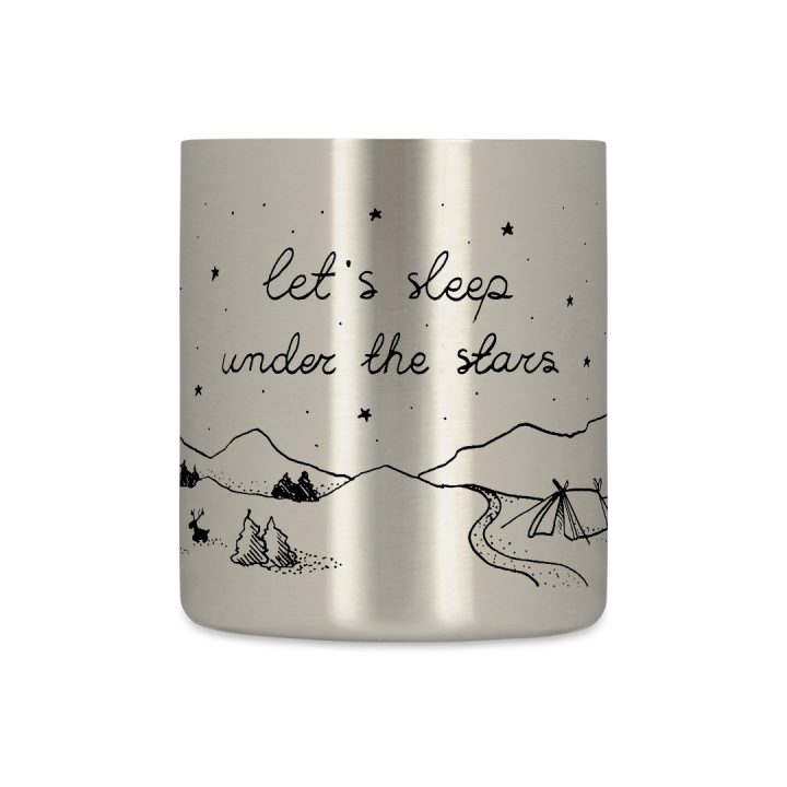 Kubek metalowy - Let's sleep under the stars