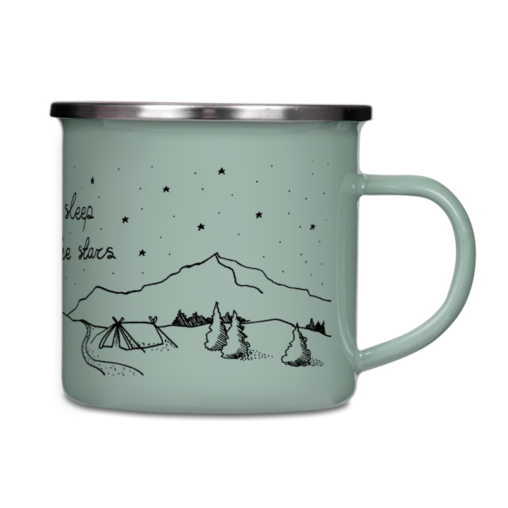 Kubek emaliowany - Let's sleep under the stars