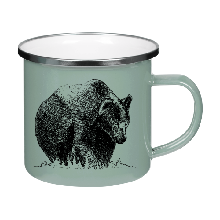 Kubek emaliowany - Niedźwiedź