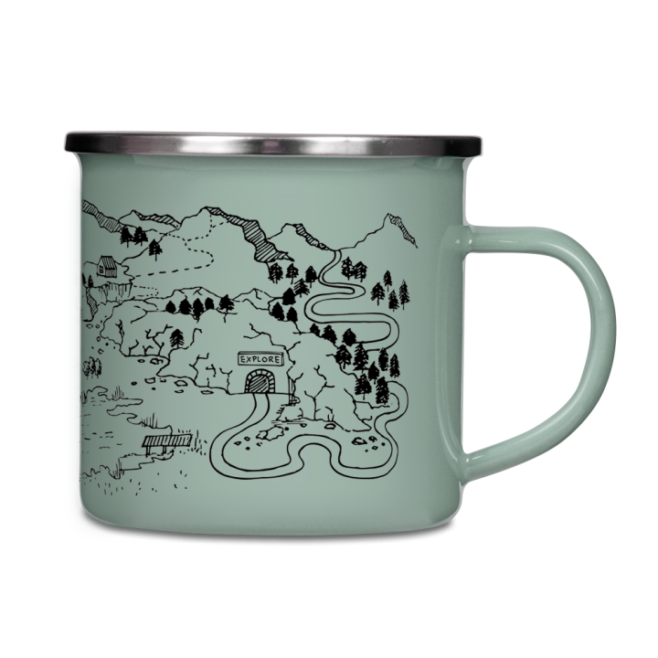 Kubek emaliowany - Explore