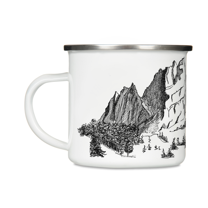 Kubek emaliowany - Góry