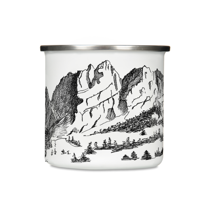 Kubek emaliowany - Góry