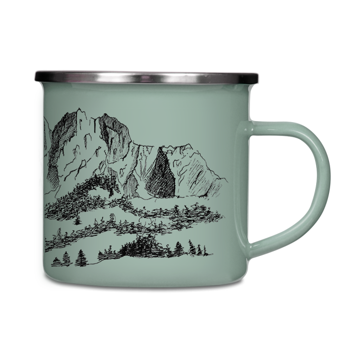 Kubek emaliowany - Góry