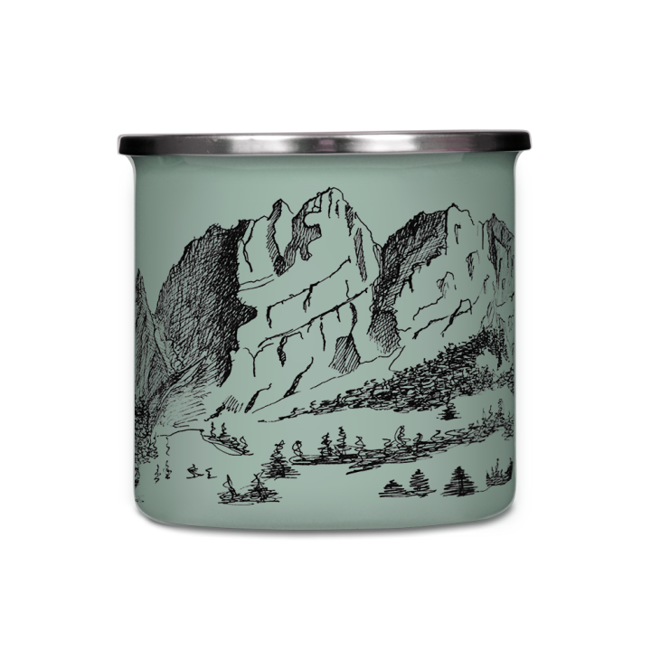 Kubek emaliowany - Góry