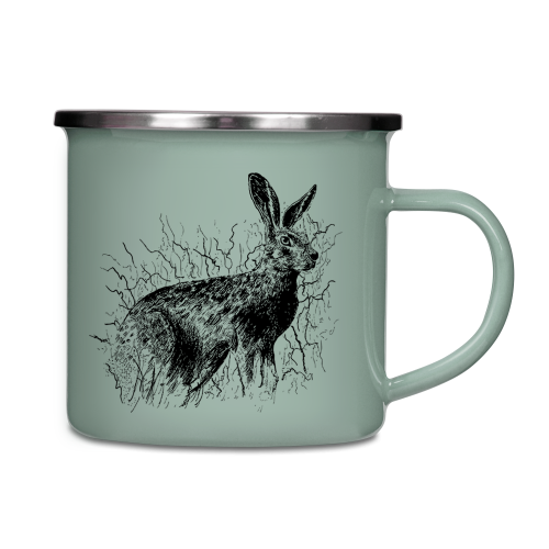 Kubek emaliowany - Zając