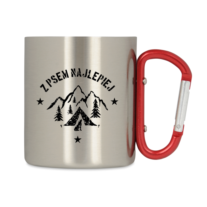 Kubek metalowy - Z psem najlepiej