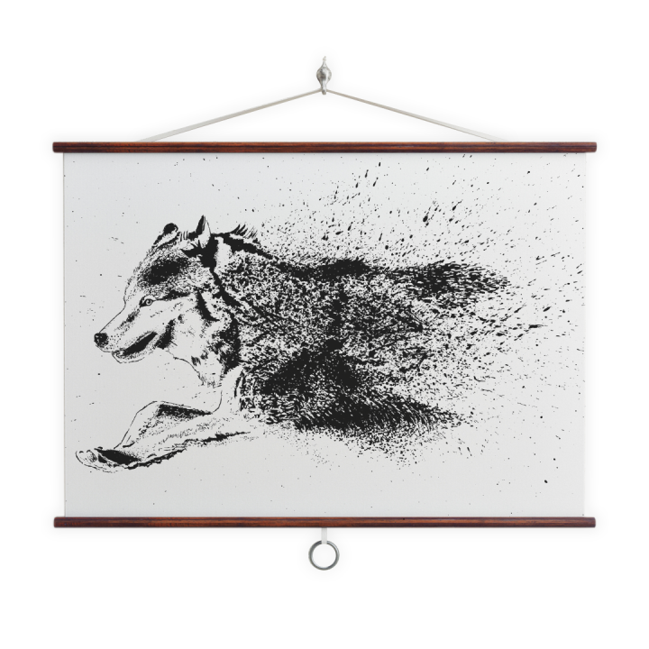 Plakat - Biegnący Wilk