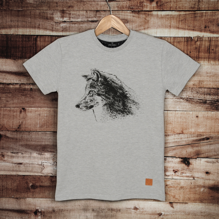 Koszulka męska - Wilk