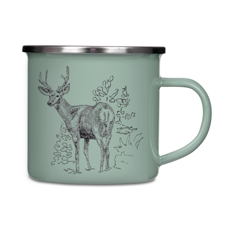 Kubek emaliowany - Jelonek