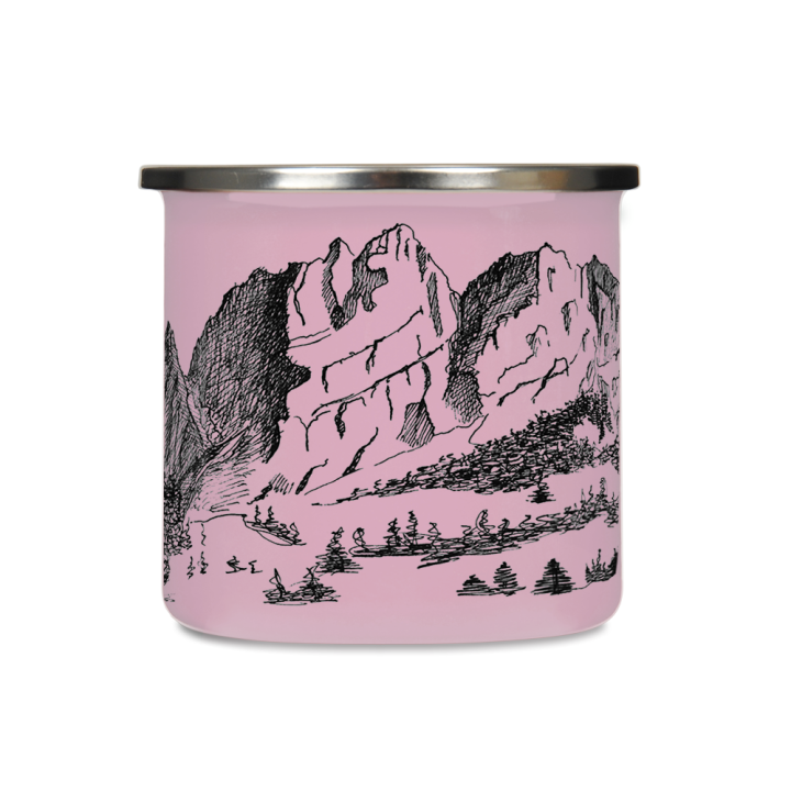 Kubek emaliowany - Góry