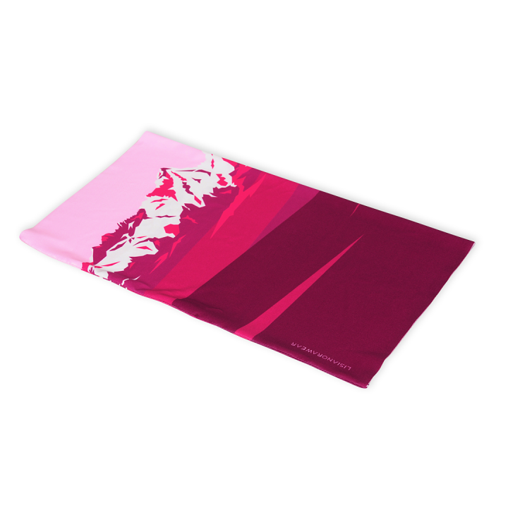 Chusta wielofunkcyjna - Góry - Magenta