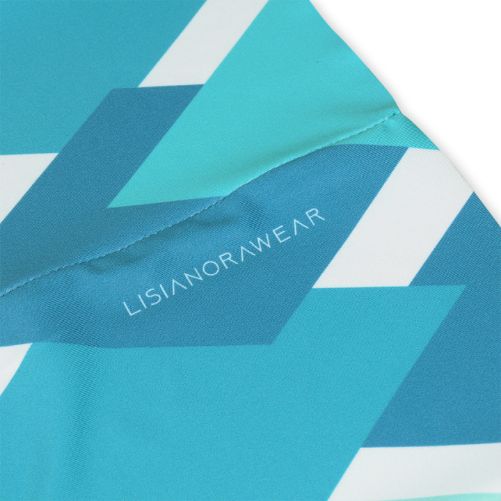 Chusta wielofunkcyjna - Mint geometric