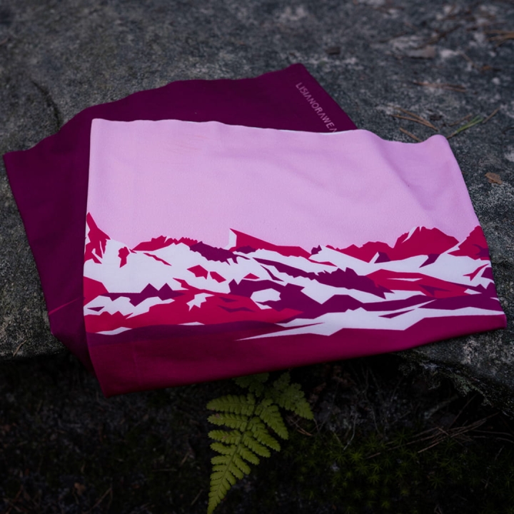 Chusta wielofunkcyjna - Góry - Magenta