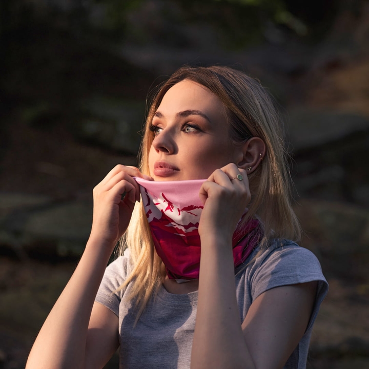 Chusta wielofunkcyjna - Góry - Magenta