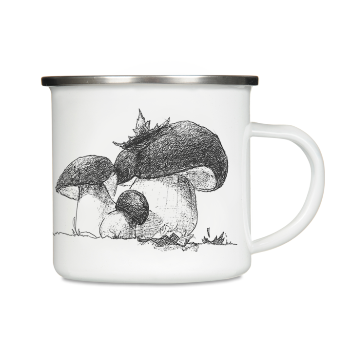 Emaliowany Kubek Grzybiarza