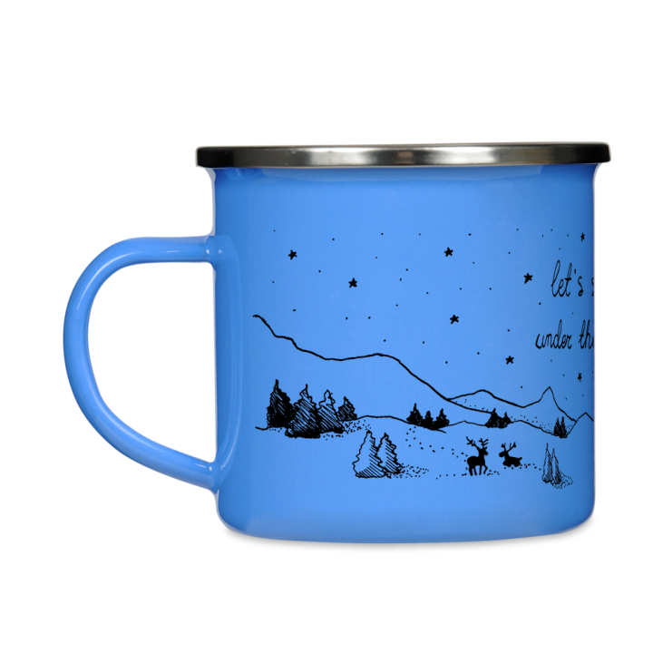 Kubek emaliowany - Let's sleep under the stars