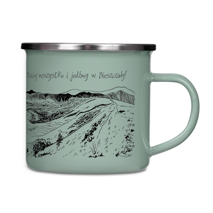 Kubek emaliowany - Bieszczady