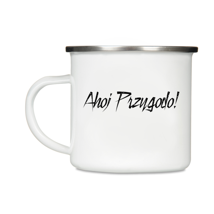Kubek emaliowany - Ahoj Przygodo!