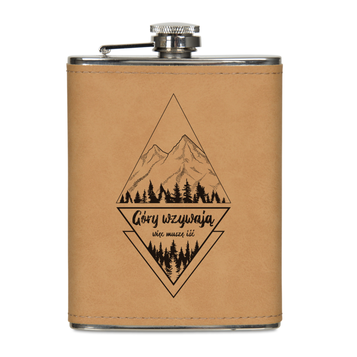 Piersiówka w ekoskórze 200 ml