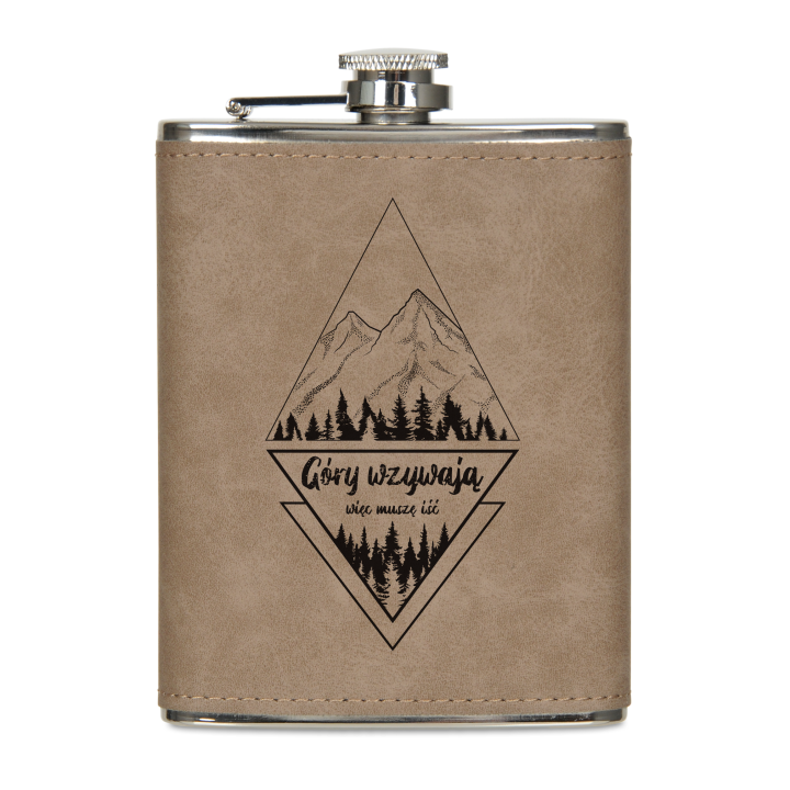 Piersiówka w ekoskórze 200 ml