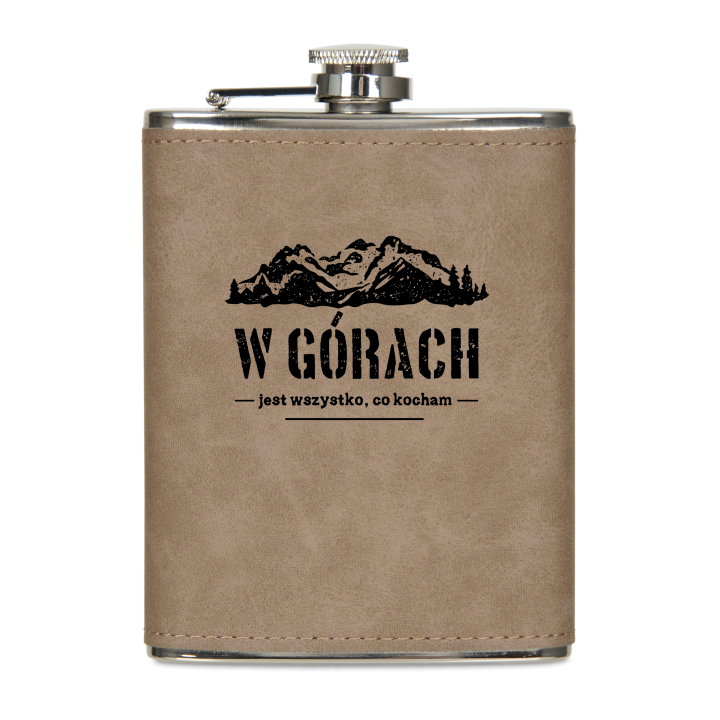 Piersiówka w ekoskórze 200 ml