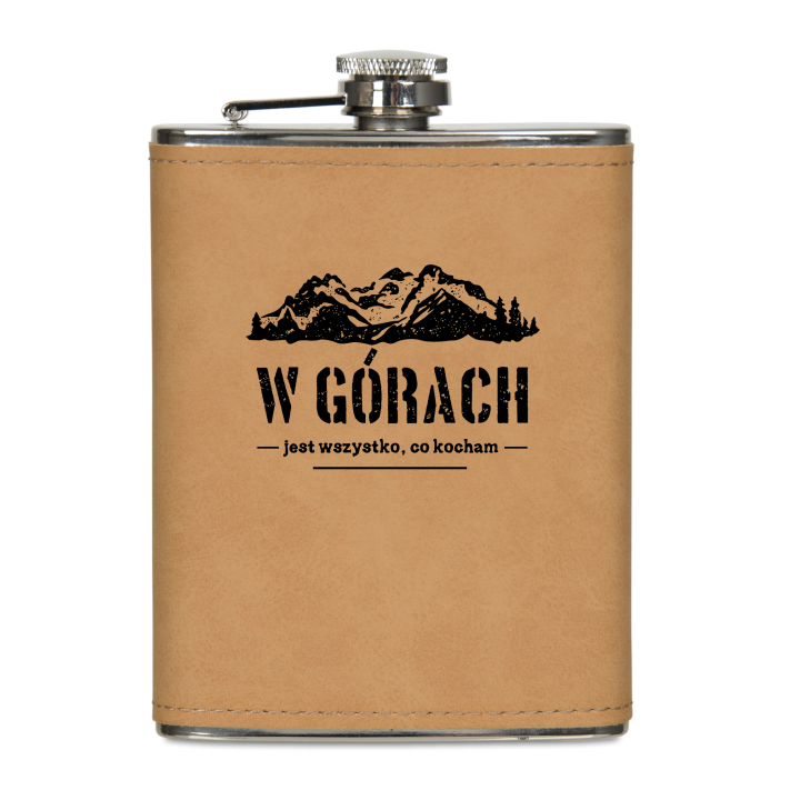 Piersiówka w ekoskórze 200 ml