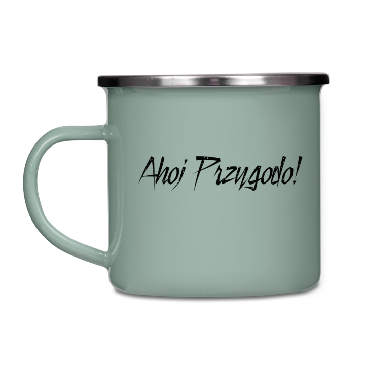 Kubek emaliowany - Ahoj Przygodo!