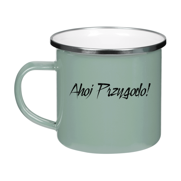Kubek emaliowany - Ahoj Przygodo!