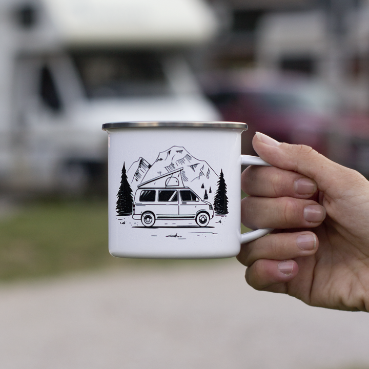 Kubek emaliowany - Wild Camping