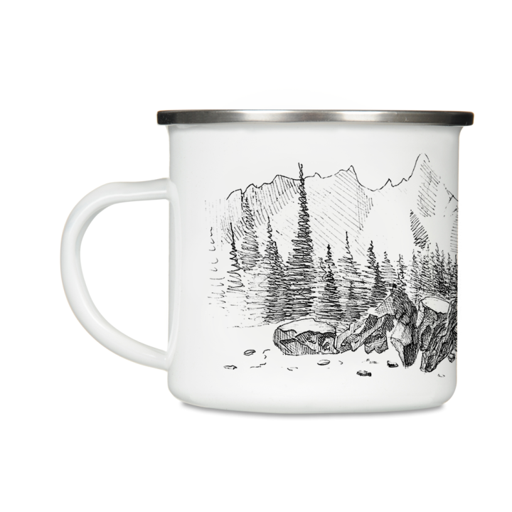 Kubek emaliowany - Mniej wygód, więcej przygód