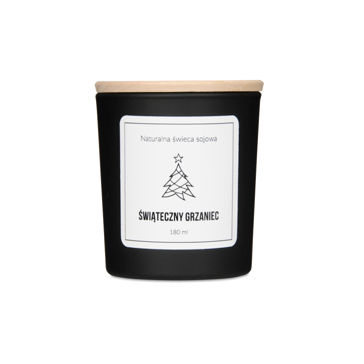 Naturalna świeca sojowa 180 ml - Świąteczny grzaniec