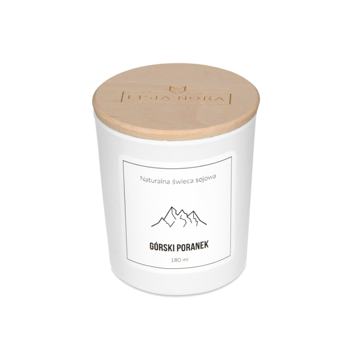 Naturalna świeca sojowa 180 ml - Górski poranek