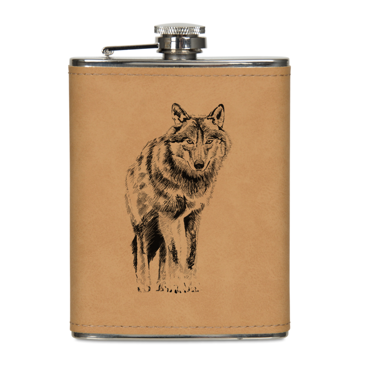 Piersiówka w ekoskórze 200 ml