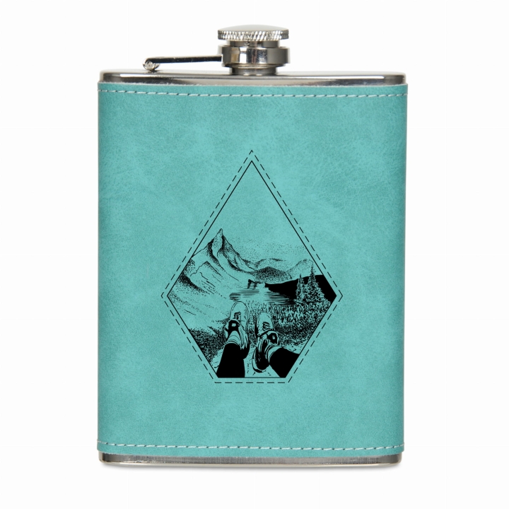 Piersiówka w ekoskórze 200 ml