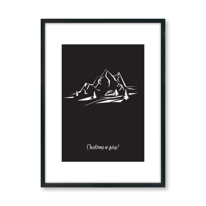 Zestaw 3 plakatów - Kamper, Góry, Wilk - Tryptyk