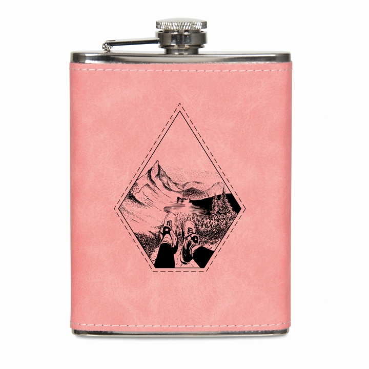 Piersiówka w ekoskórze 200 ml