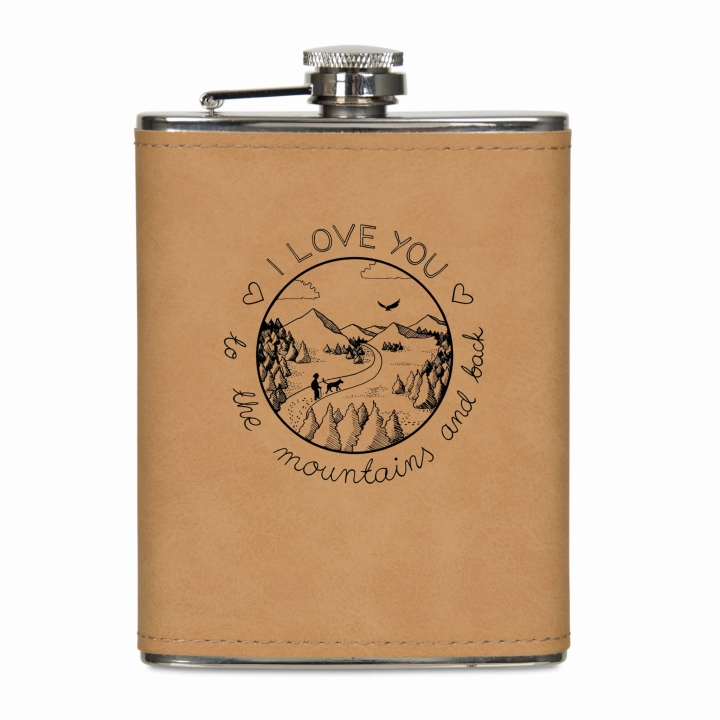 Piersiówka w ekoskórze 200 ml