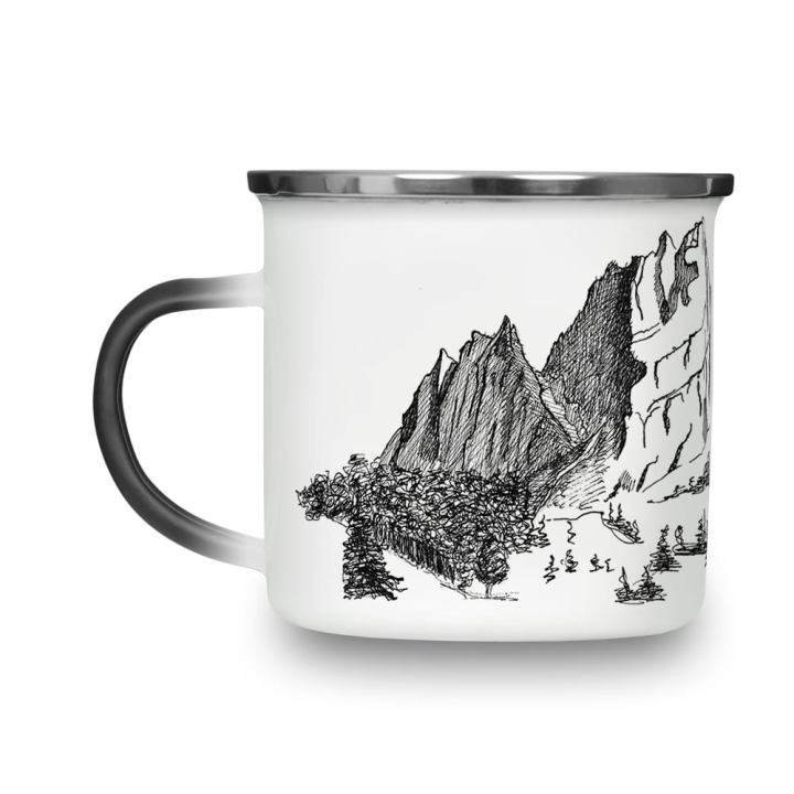 Kubek magiczny emaliowany - Góry