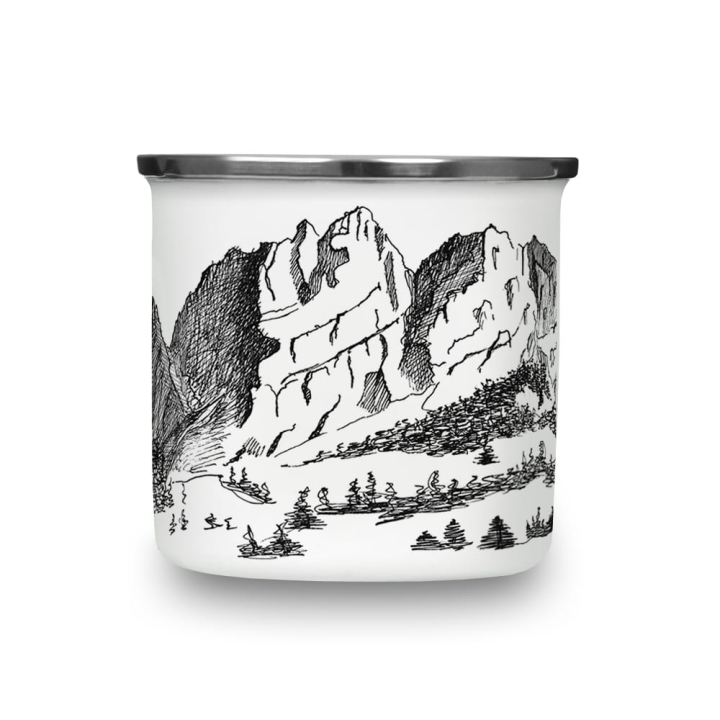 Kubek magiczny emaliowany - Góry