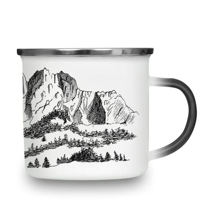 Kubek magiczny emaliowany - Góry