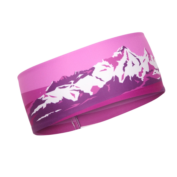 Opaska elastyczna na głowę - Góry - VIOLET