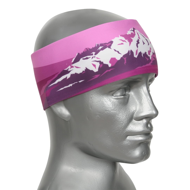 Opaska elastyczna na głowę - Góry - VIOLET