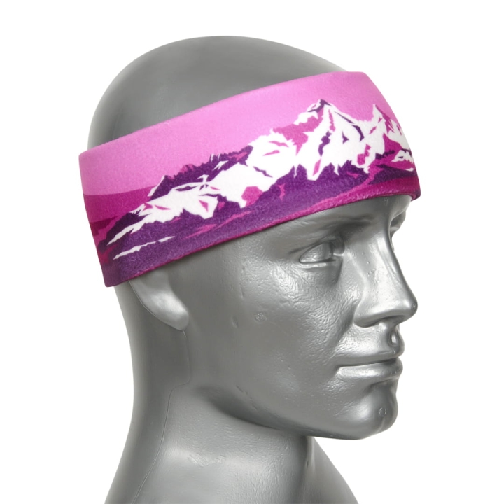 Opaska polarowa na głowę - Góry - VIOLET