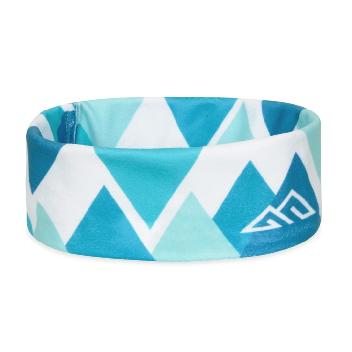 Opaska polarowa na głowę - MINT GEOMETRIC