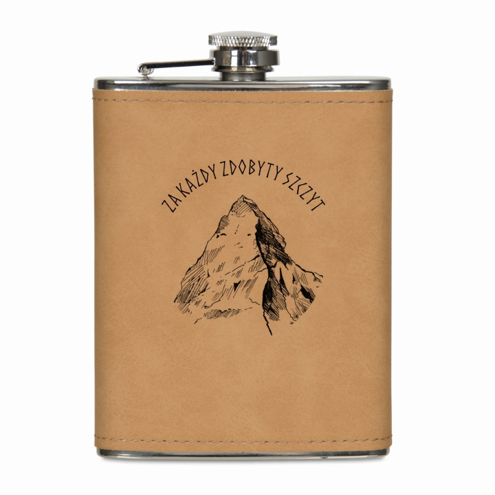 Piersiówka w ekoskórze 200 ml