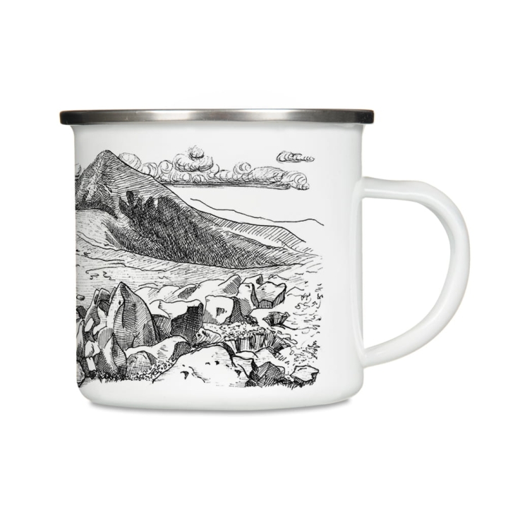 Kubek emaliowany - Kocham góry!