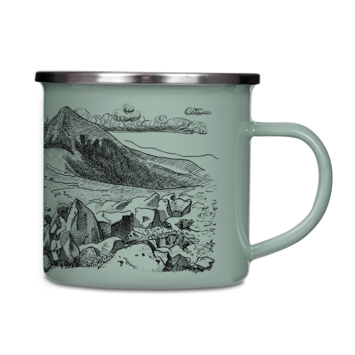 Kubek emaliowany - Kocham góry!