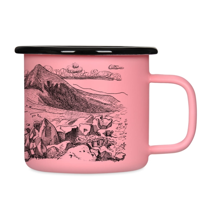 Kubek emaliowany retro - Kocham góry!